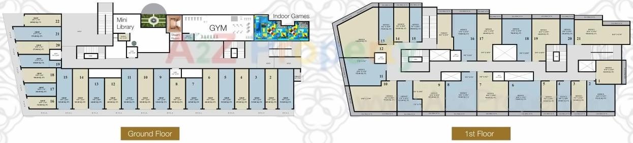 Layout of real estate project Aditya Platinum located at Badlapur-m-cl, Thane, Maharashtra
