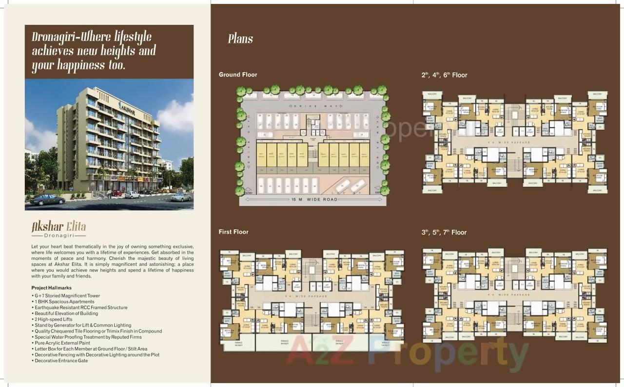 Layout of real estate project Akshar Elita located at Navi-mumbai-m-corp, Thane, Maharashtra