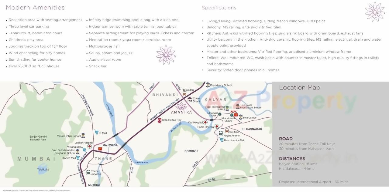  of real estate project Amantra located at Ranjnoli, Thane, Maharashtra