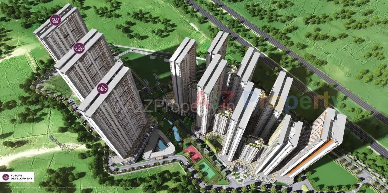 3D Elevation of real estate project Amantra located at Ranjnoli, Thane, Maharashtra