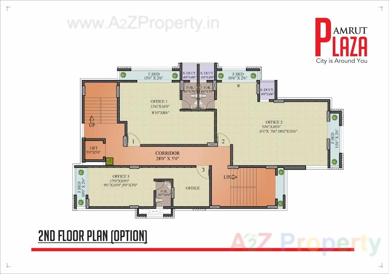 Layout of real estate project Amrut Plaza located at Thane-m-corp, Thane, Maharashtra