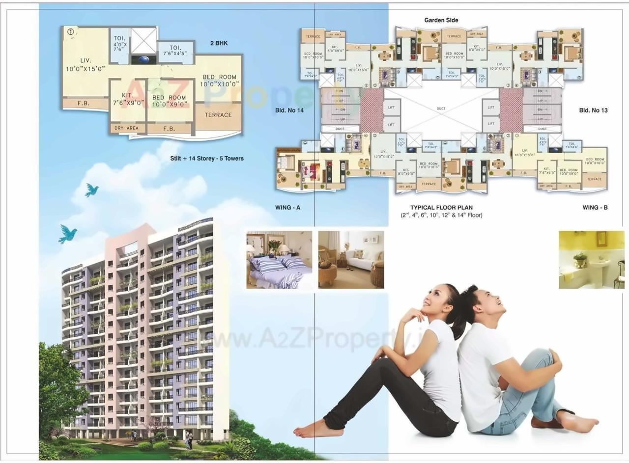 Layout of real estate project Amrut Siddhi located at Manda, Thane, Maharashtra