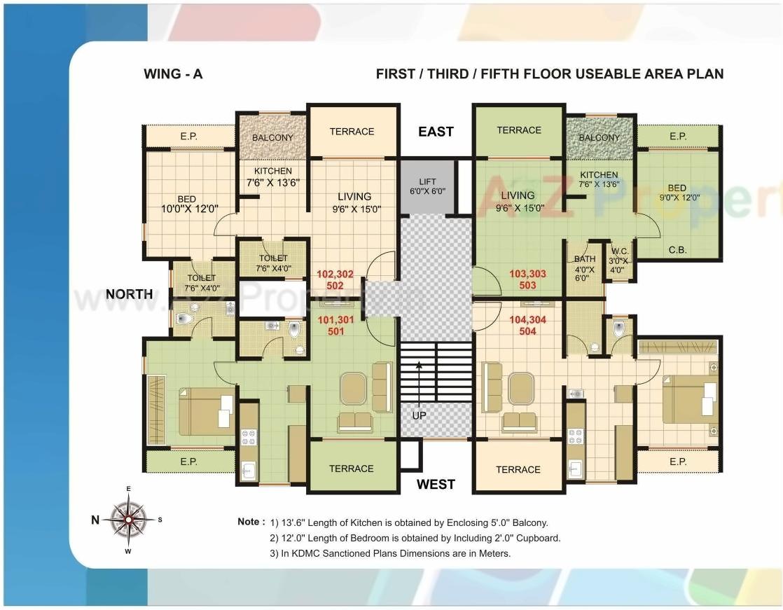 Layout of real estate project Anand Homes located at Kalyandombivali-m-corp, Thane, Maharashtra