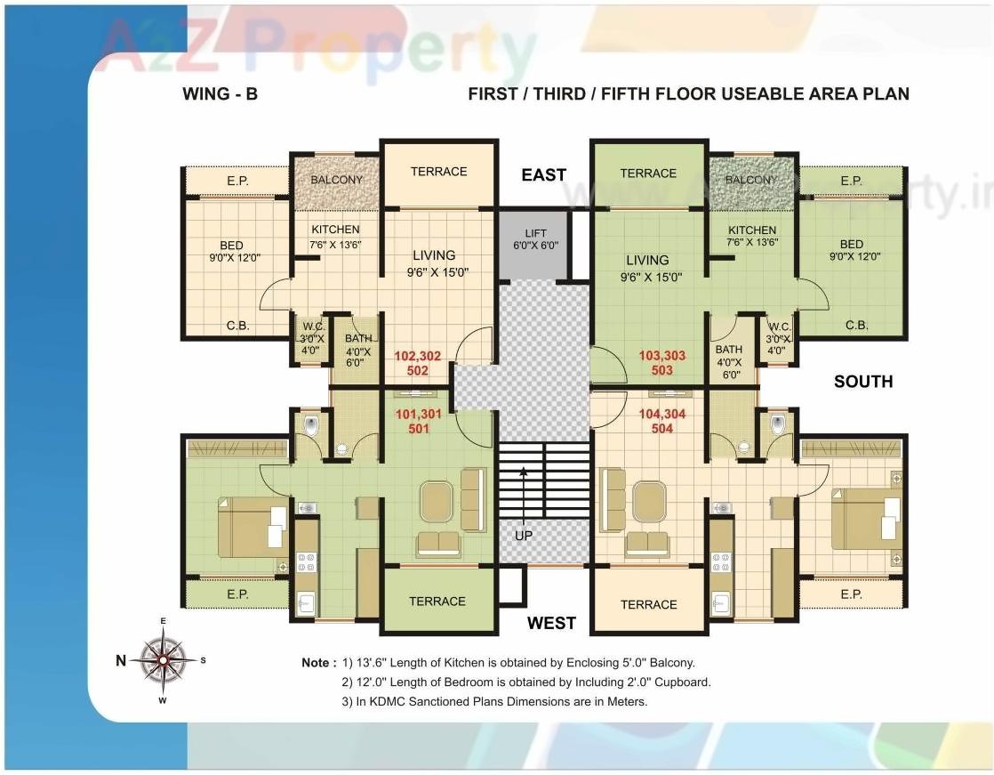 Layout of real estate project Anand Homes located at Kalyandombivali-m-corp, Thane, Maharashtra