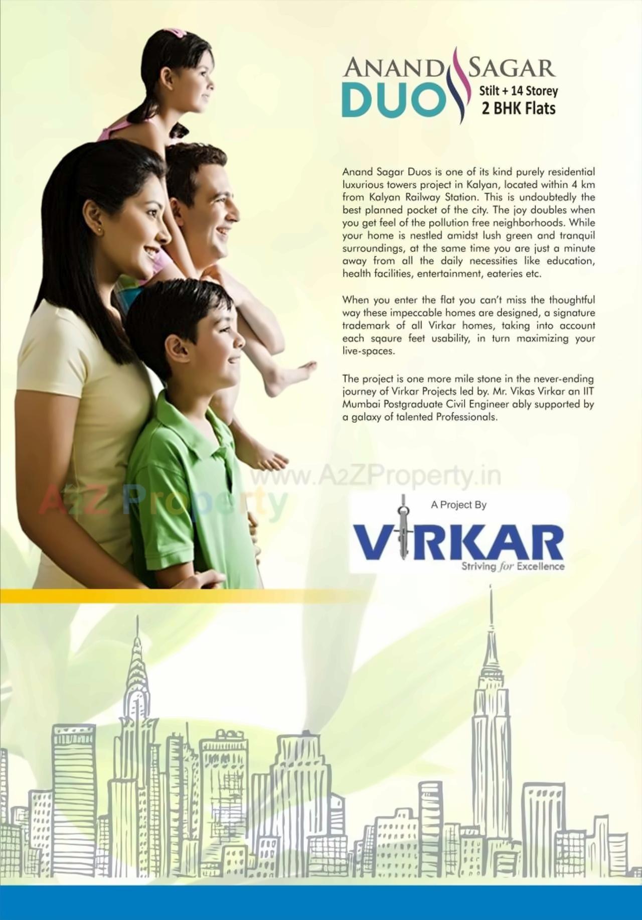  of real estate project Anand Sagar Duos located at Kalyan, Thane, Maharashtra