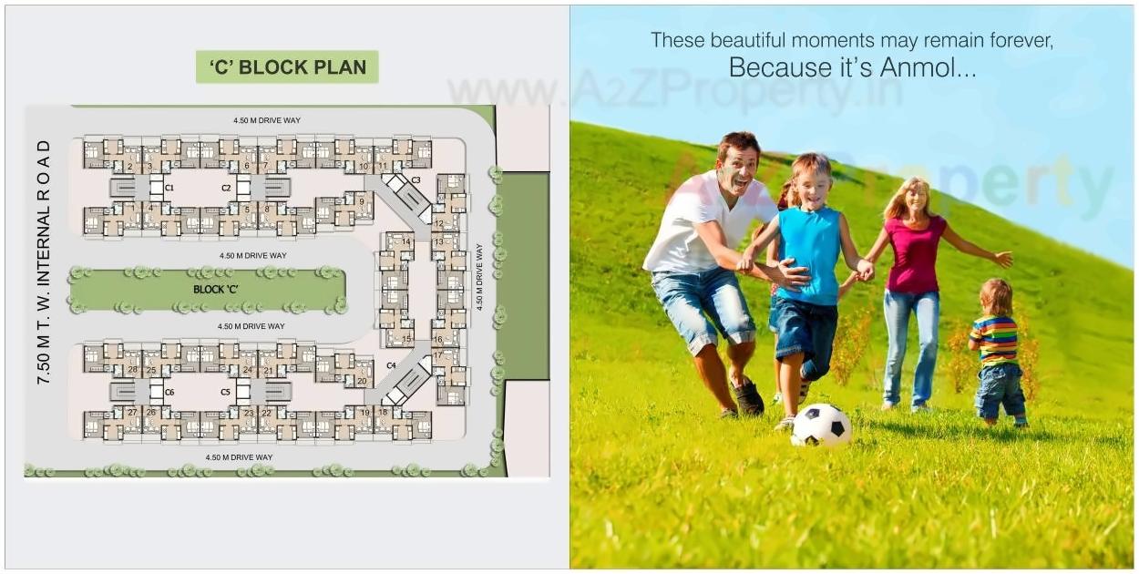 Layout of real estate project Arihant Anmol located at Badlapur-m-cl, Thane, Maharashtra