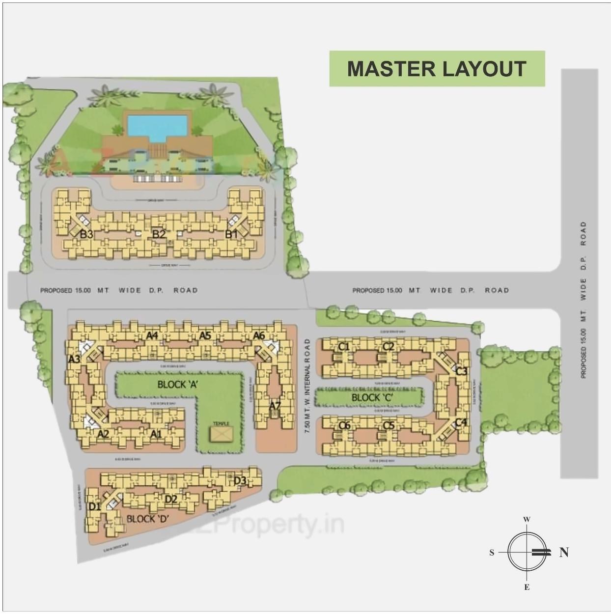 Layout of real estate project Arihant Anmol located at Badlapur-m-cl, Thane, Maharashtra