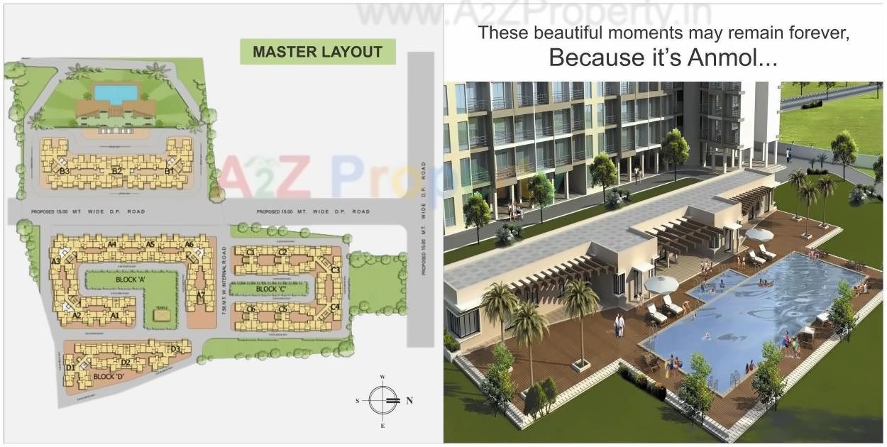 3D Elevation of real estate project Arihant Anmol located at Badlapur-m-cl, Thane, Maharashtra