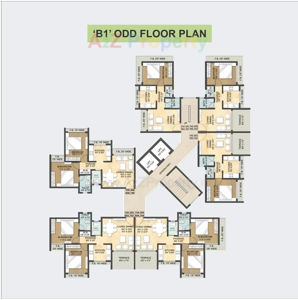 Layout of real estate project Arihant Anmol located at Badlapur-m-cl, Thane, Maharashtra