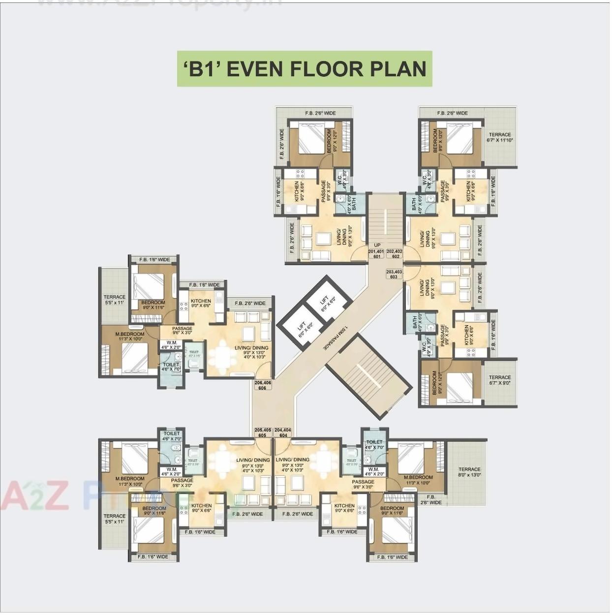Layout of real estate project Arihant Anmol located at Badlapur-m-cl, Thane, Maharashtra