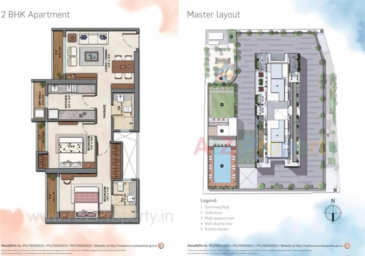 Layout of real estate project Ashar Edge located at Thane-m-corp, Thane, Maharashtra