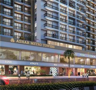 Elevation of real estate project Ashar Metro Towers located at Vartaknagar, Thane, Maharashtra