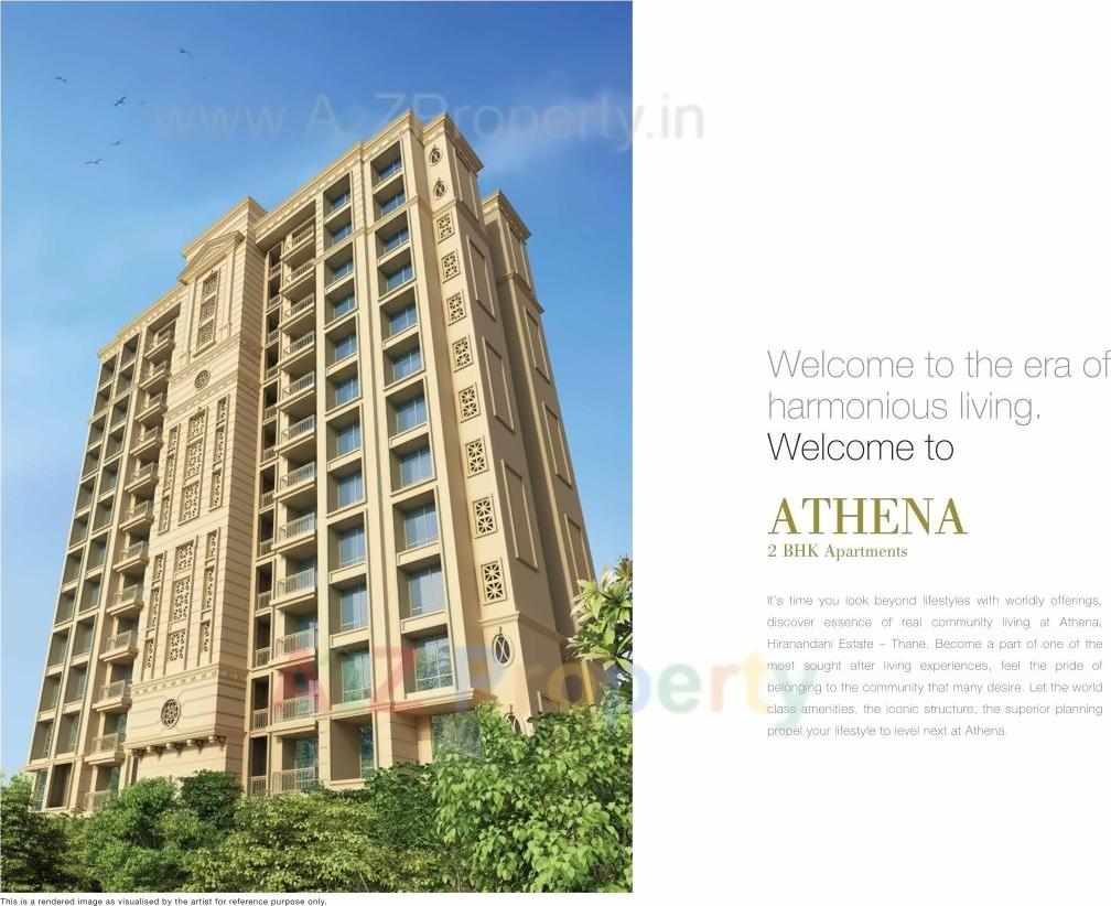 3D Elevation of real estate project Athena located at Thane-m-corp, Thane, Maharashtra