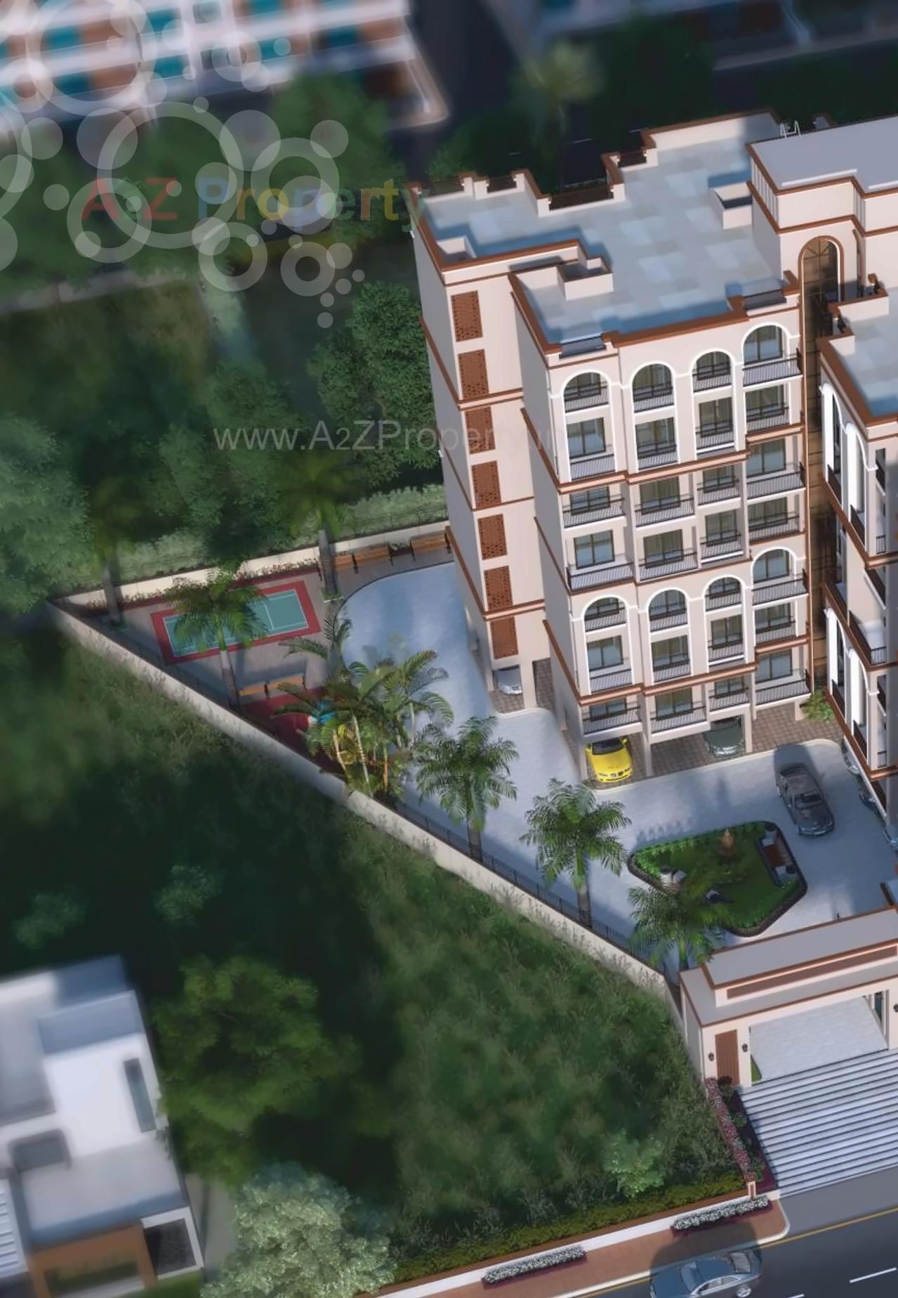 3D Elevation of real estate project Atmiya Luxuria located at Sonavale, Thane, Maharashtra