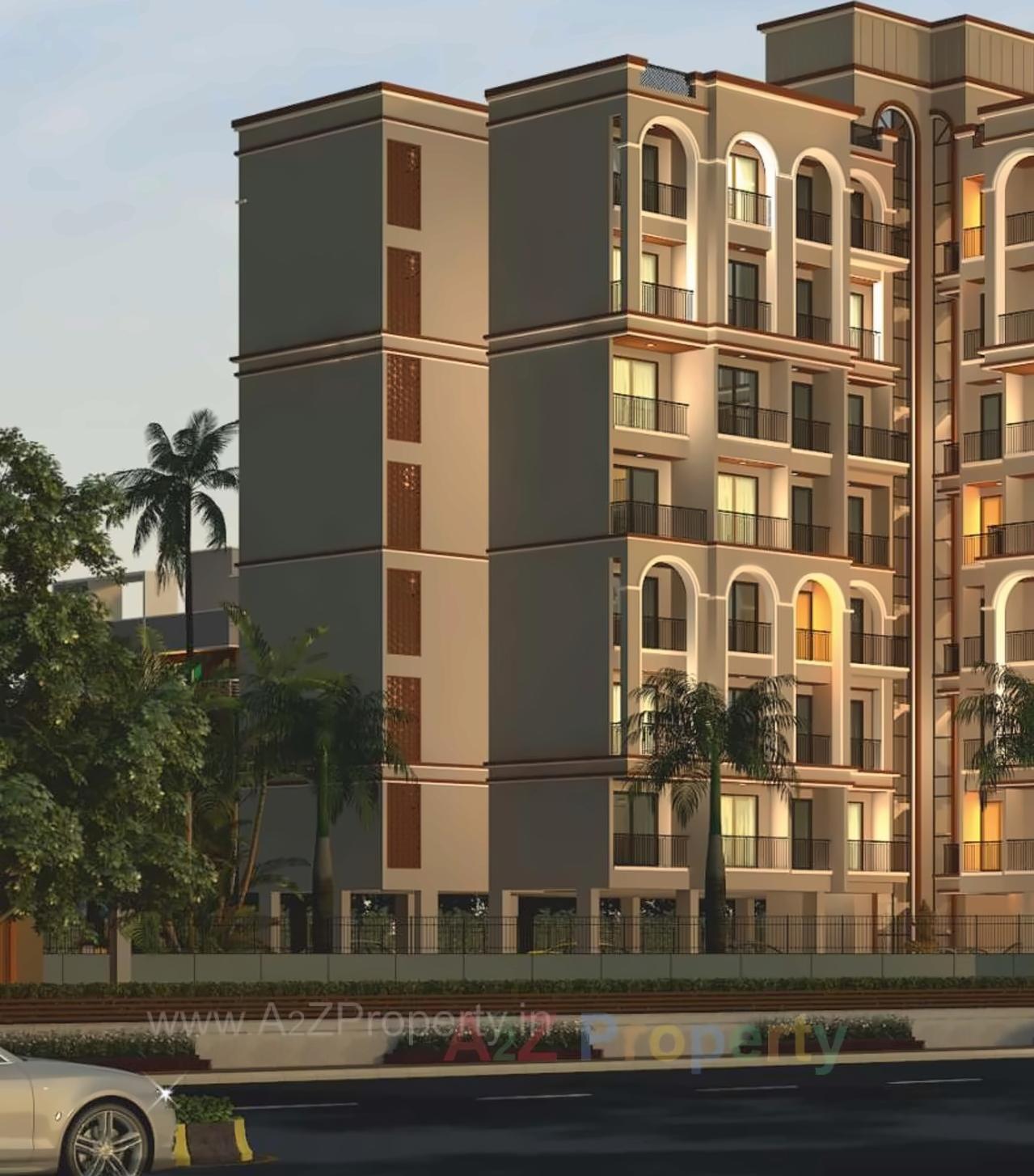 3D Elevation of real estate project Atmiya Luxuria located at Sonavale, Thane, Maharashtra