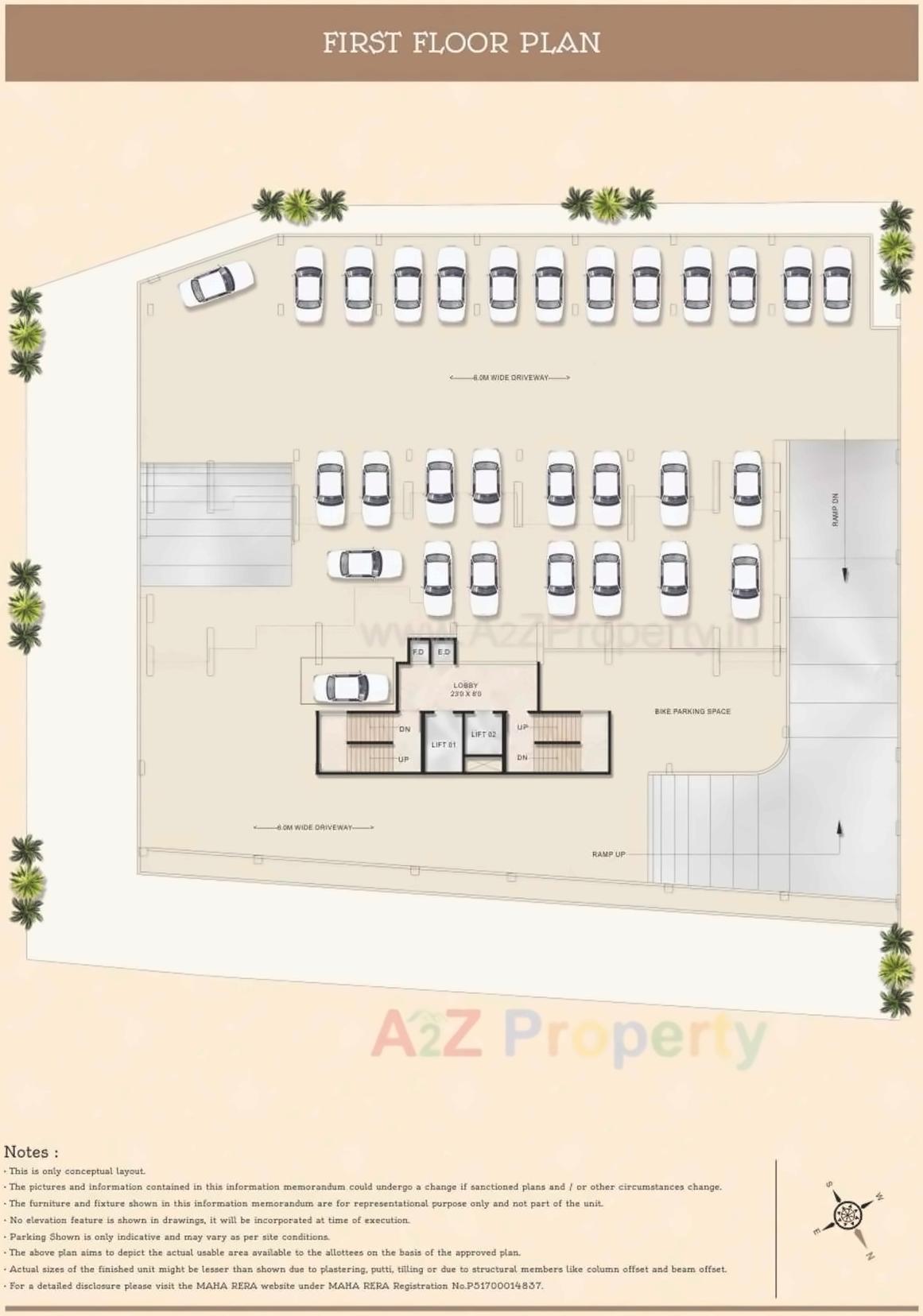 Layout of real estate project Balaji Shrushti located at Navi-mumbai-m-corp, Thane, Maharashtra