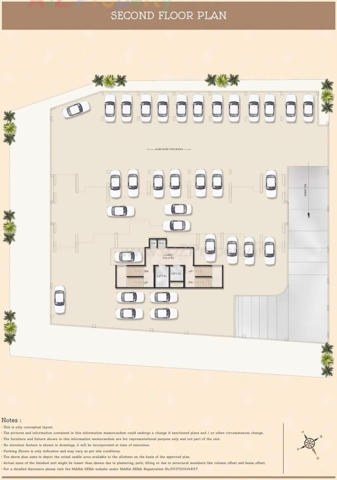 Layout of real estate project Balaji Shrushti located at Navi-mumbai-m-corp, Thane, Maharashtra