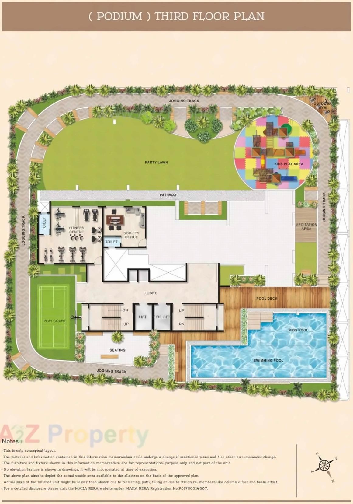 Layout of real estate project Balaji Shrushti located at Navi-mumbai-m-corp, Thane, Maharashtra