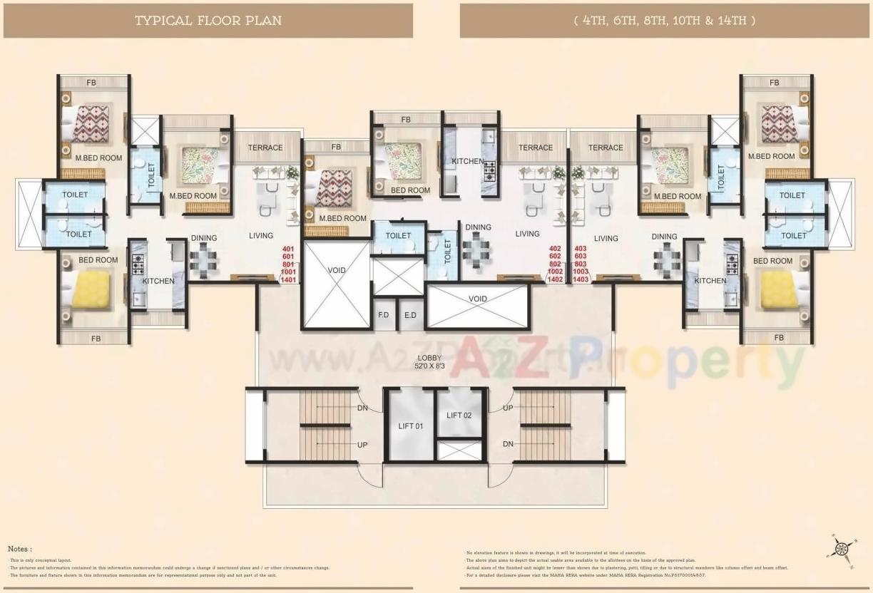 Layout of real estate project Balaji Shrushti located at Navi-mumbai-m-corp, Thane, Maharashtra