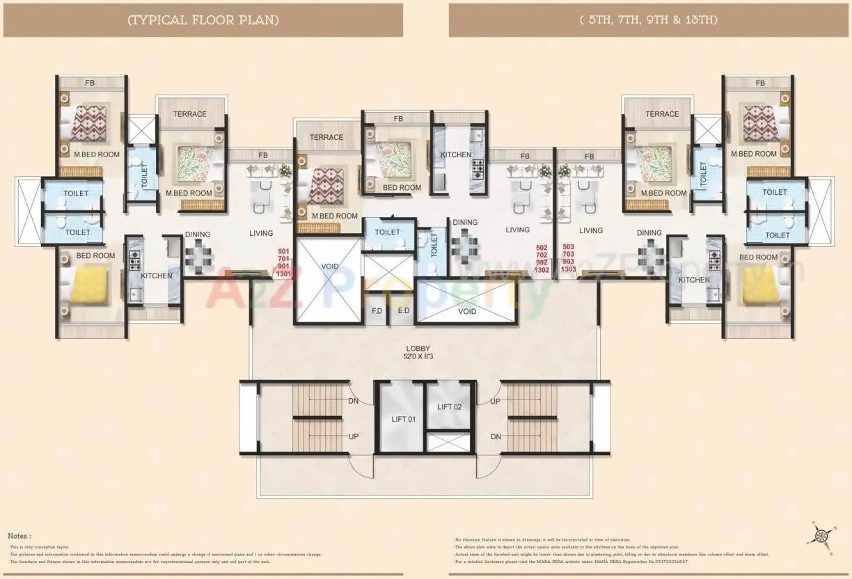 Layout of real estate project Balaji Shrushti located at Navi-mumbai-m-corp, Thane, Maharashtra