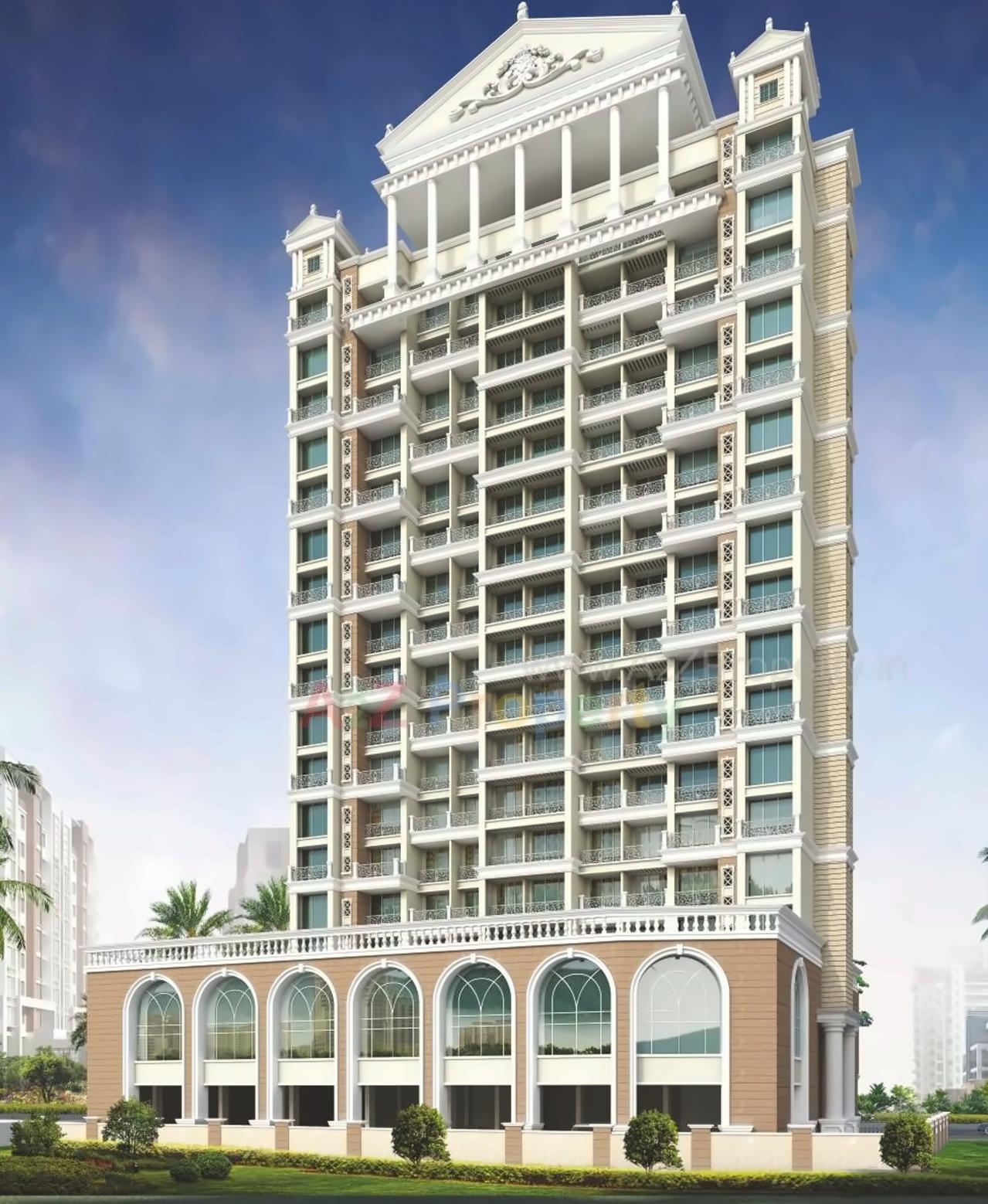 3D Elevation of real estate project Balaji Shrushti located at Navi-mumbai-m-corp, Thane, Maharashtra