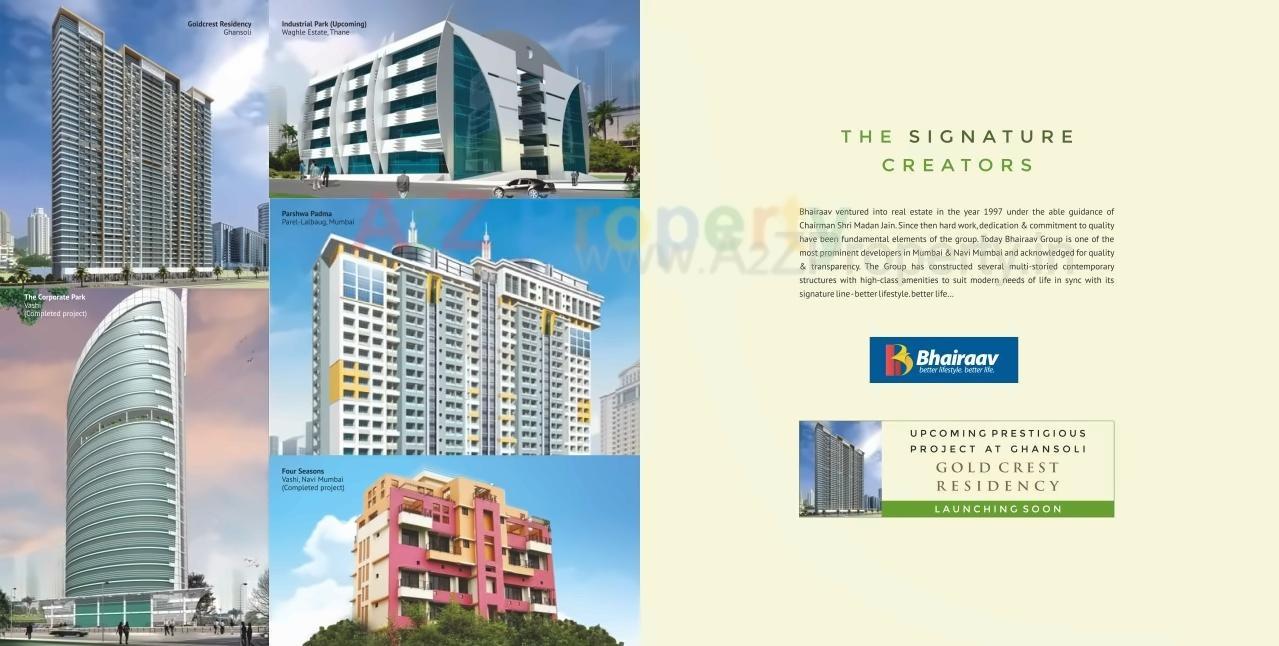 3D Elevation of real estate project Bhairaav Signature located at Navi-mumbai-m-corp, Thane, Maharashtra