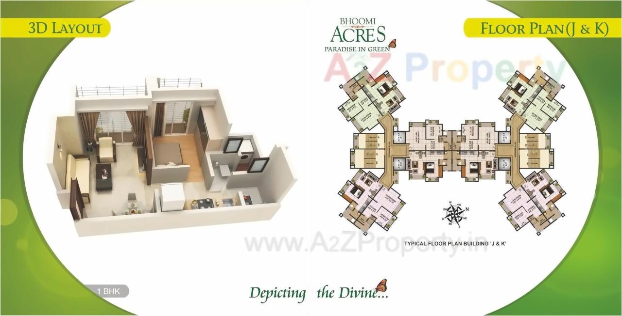 Layout of real estate project Bhoomi Acres M located at Thane-m-corp, Thane, Maharashtra