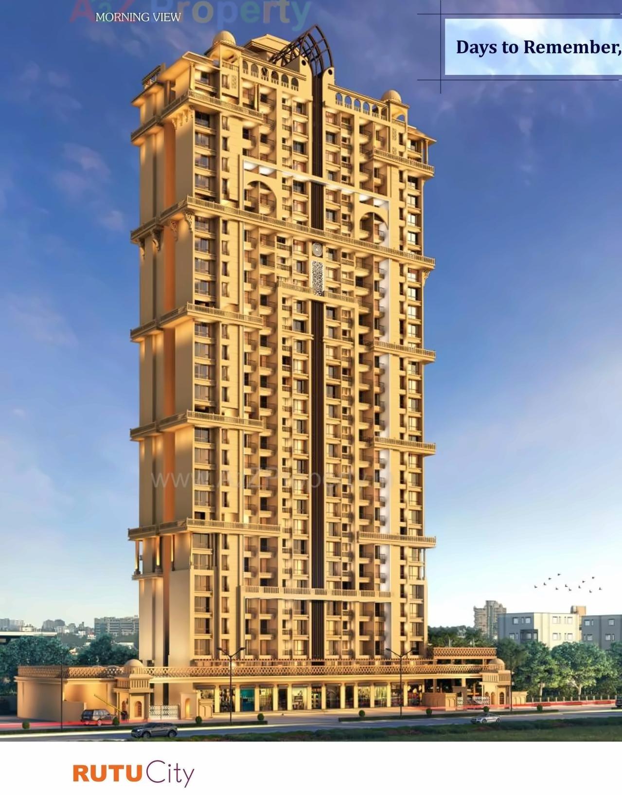 3D Elevation of real estate project A, Richmond Of Rutu City Complex located at Thane-m-corp, Thane, Maharashtra