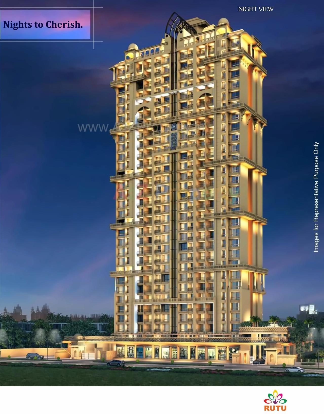 3D Elevation of real estate project A, Richmond Of Rutu City Complex located at Thane-m-corp, Thane, Maharashtra