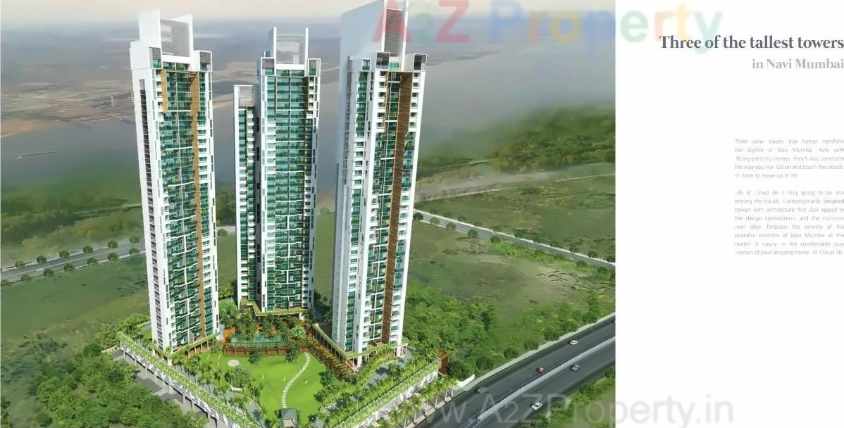 3D Elevation of real estate project Cloud 36 located at Navi-mumbai-m-corp, Thane, Maharashtra