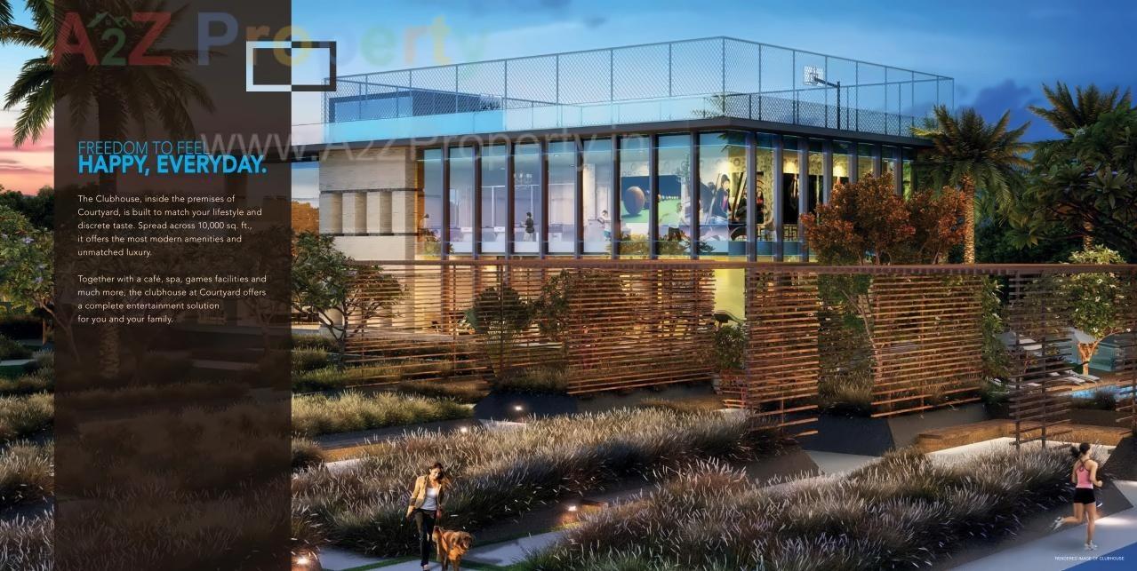 3D Elevation of real estate project Courtyard   Onyx located at Thane-m-corp, Thane, Maharashtra