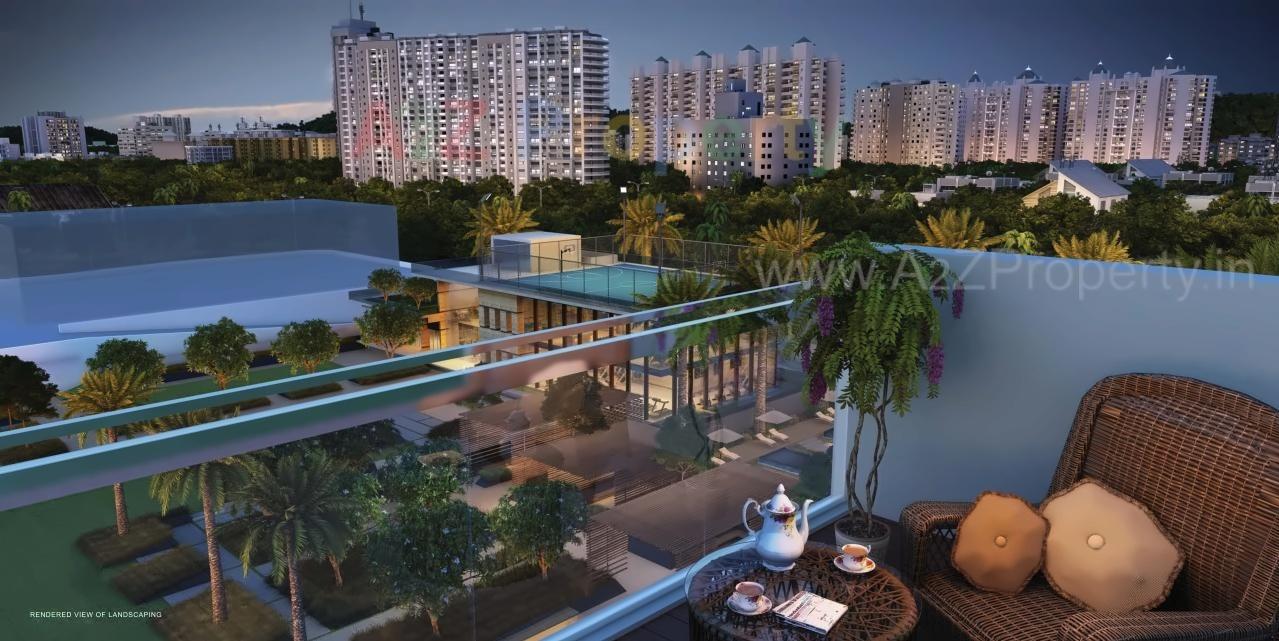 3D Elevation of real estate project Courtyard   Onyx located at Thane-m-corp, Thane, Maharashtra