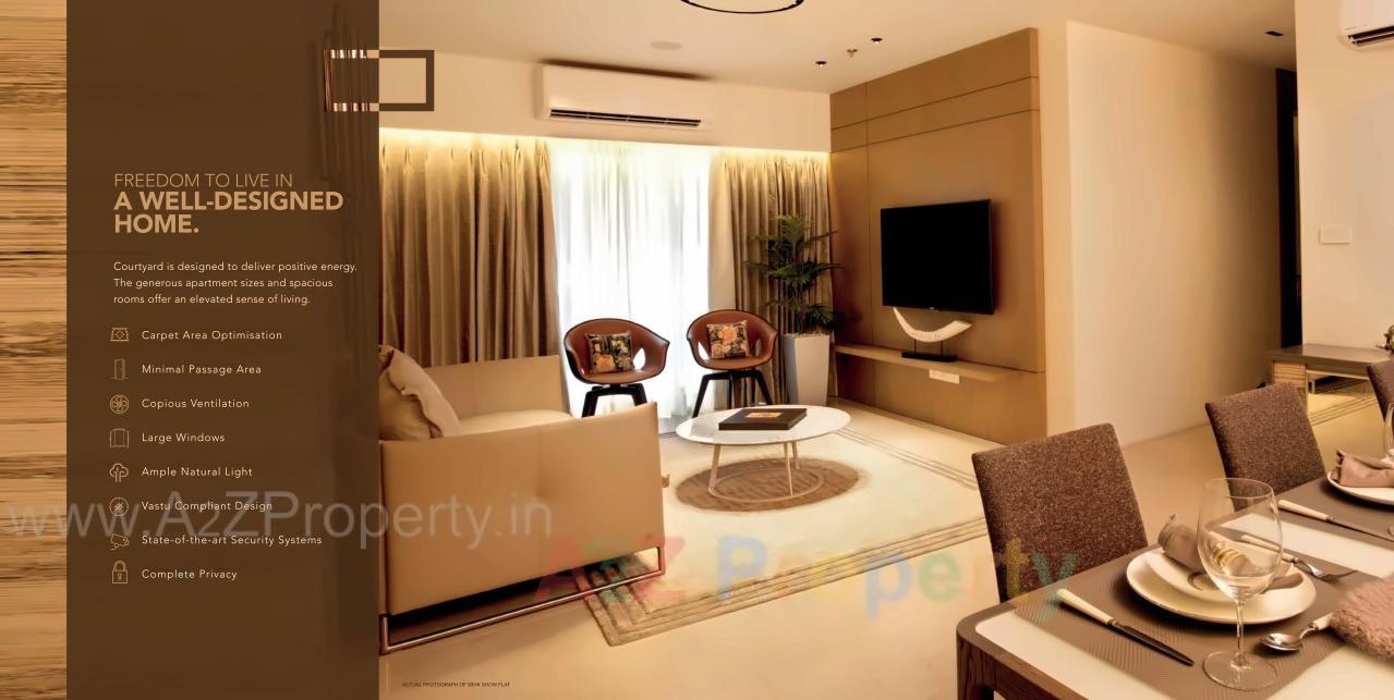 3D Elevation of real estate project Courtyard   Onyx located at Thane-m-corp, Thane, Maharashtra
