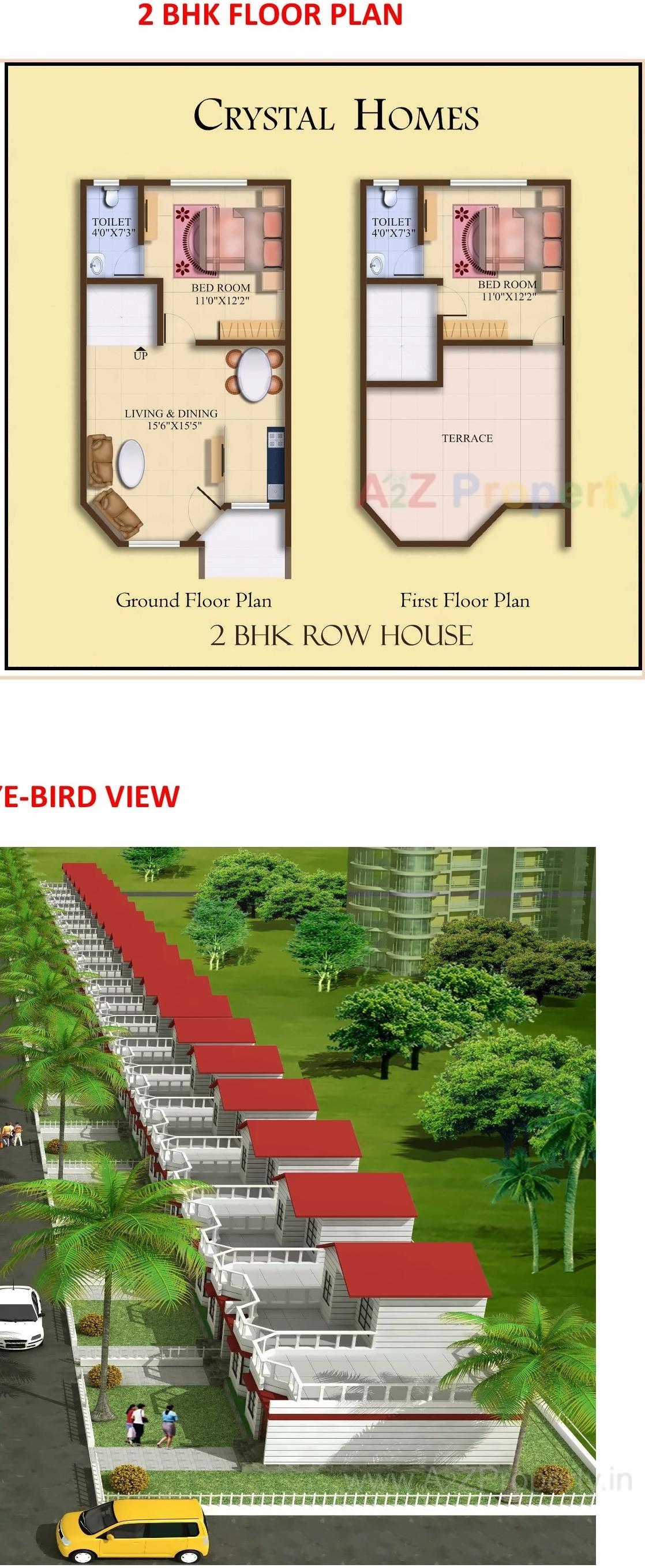 Layout of real estate project Crystal Homes located at Nhave, Thane, Maharashtra