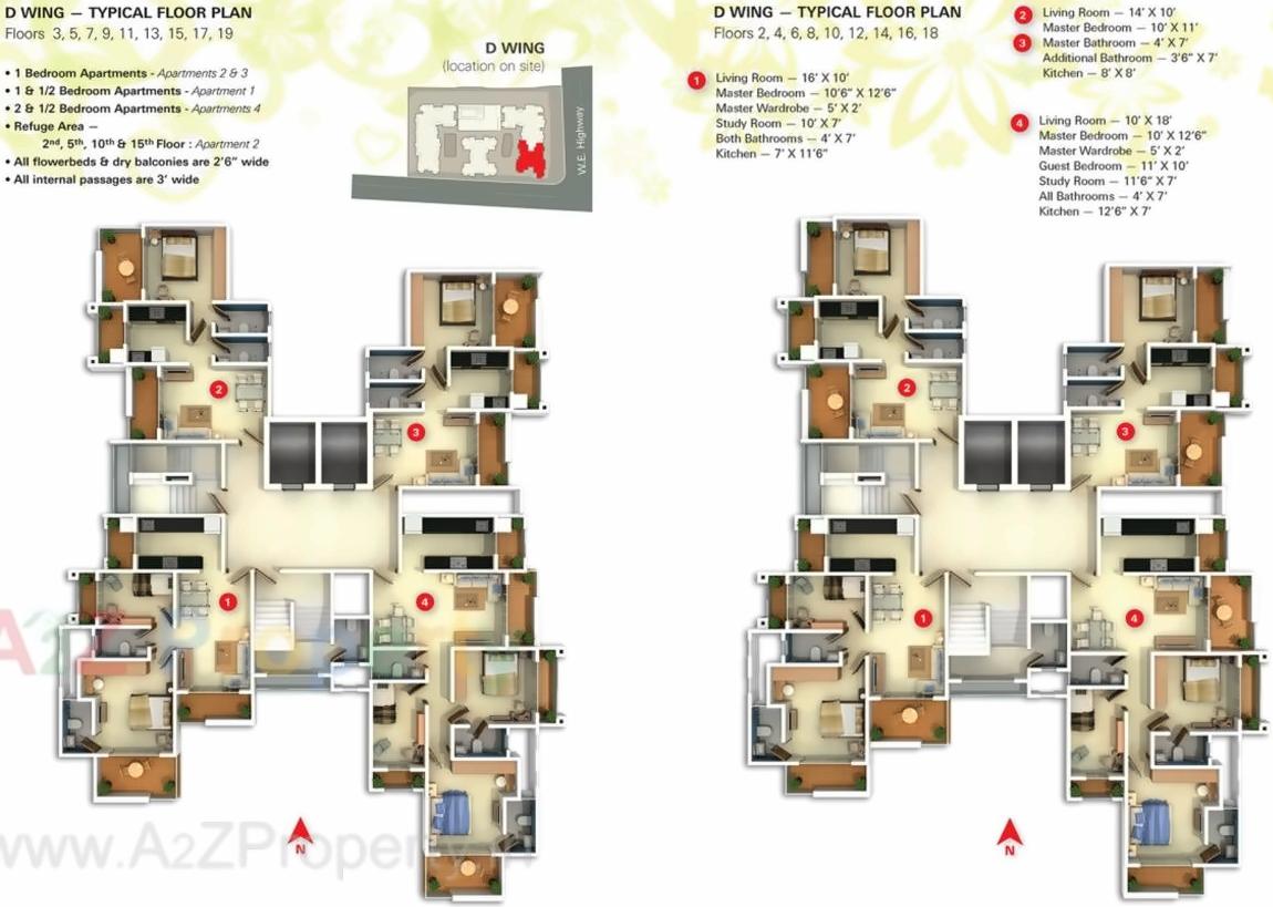 Layout of real estate project Darvesh Horizon located at Mirabhayandar-m-corp, Thane, Maharashtra