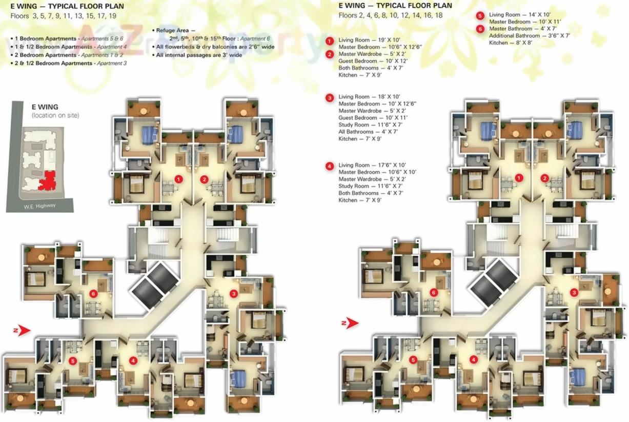 Layout of real estate project Darvesh Horizon located at Mirabhayandar-m-corp, Thane, Maharashtra
