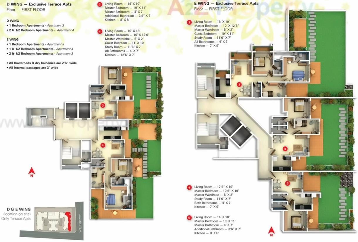 Layout of real estate project Darvesh Horizon located at Mirabhayandar-m-corp, Thane, Maharashtra