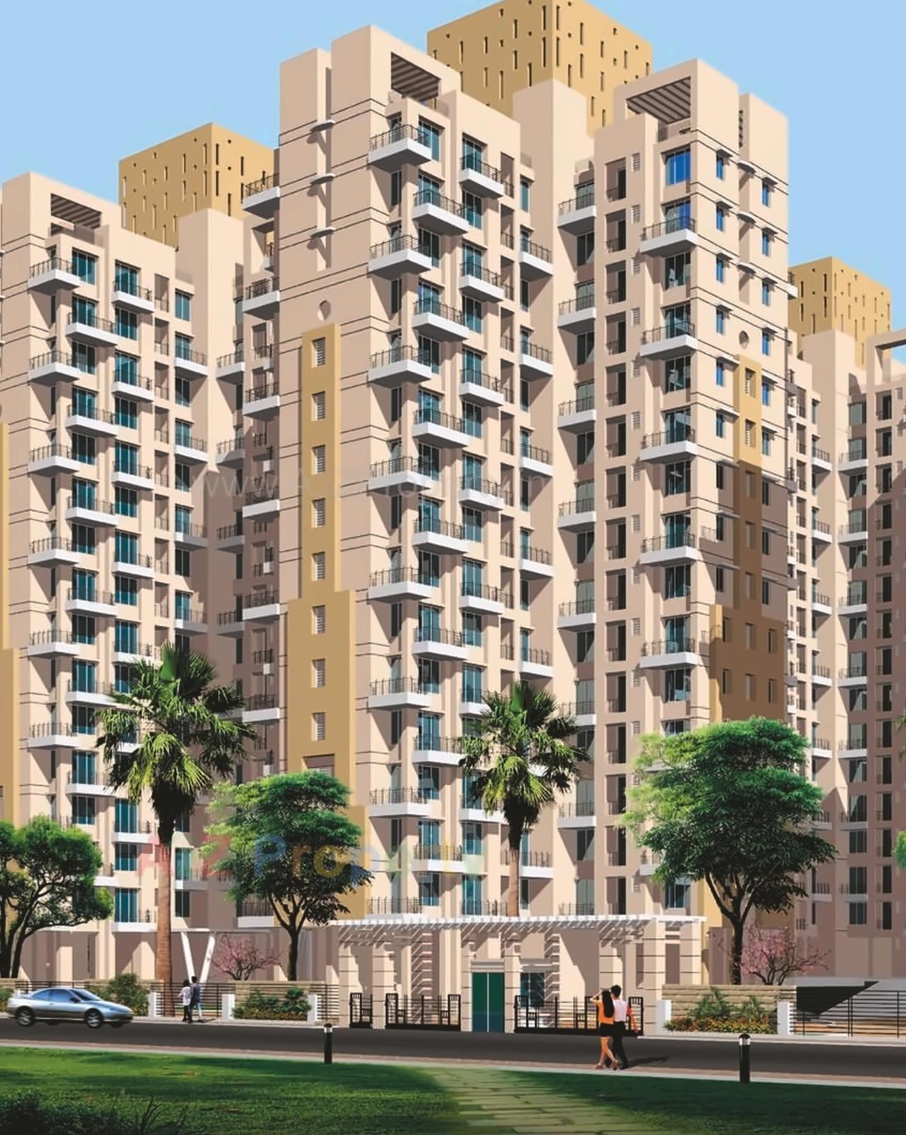 3D Elevation of real estate project Db Ozone located at Mirabhayandar-m-corp, Thane, Maharashtra