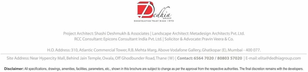  of real estate project Dedhia Elita located at Thane-m-corp, Thane, Maharashtra