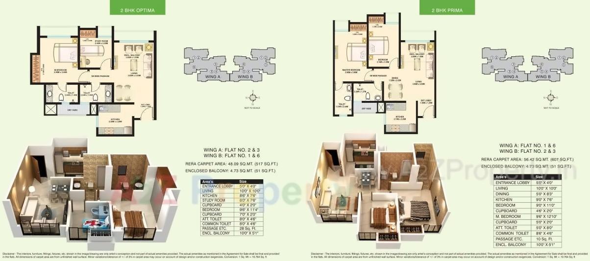 Layout of real estate project Dosti Desire Dosti Joy located at Thane-m-corp, Thane, Maharashtra