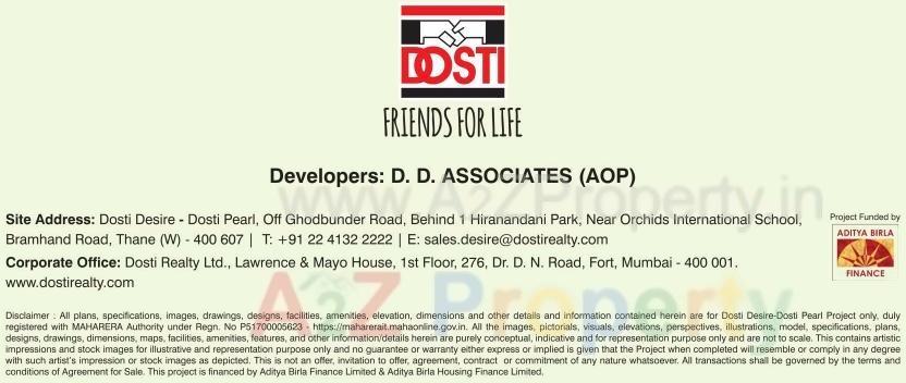  of real estate project Dosti Desire Dosti Joy located at Thane-m-corp, Thane, Maharashtra