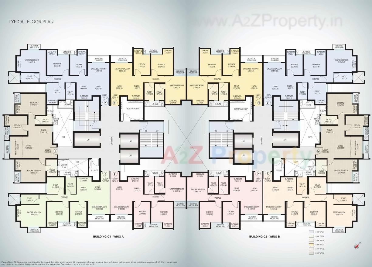 Layout of real estate project Dosti Planet North   Dosti Jade located at Thane-m-corp, Thane, Maharashtra