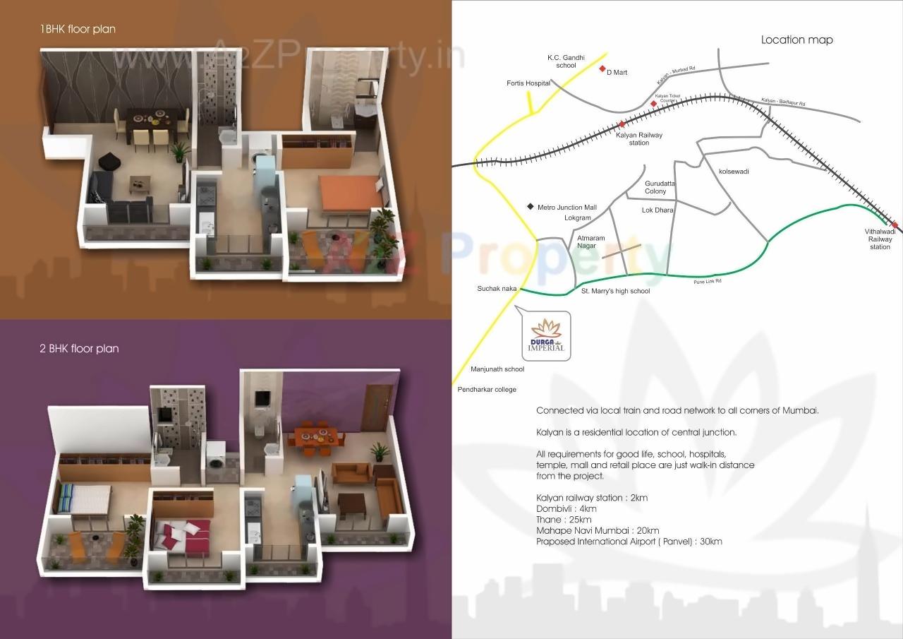  of real estate project Durga Imperial located at Pisavali, Thane, Maharashtra