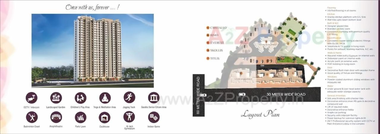 Layout of real estate project Dynamic Crest   Rimo/everest located at Thane-m-corp, Thane, Maharashtra