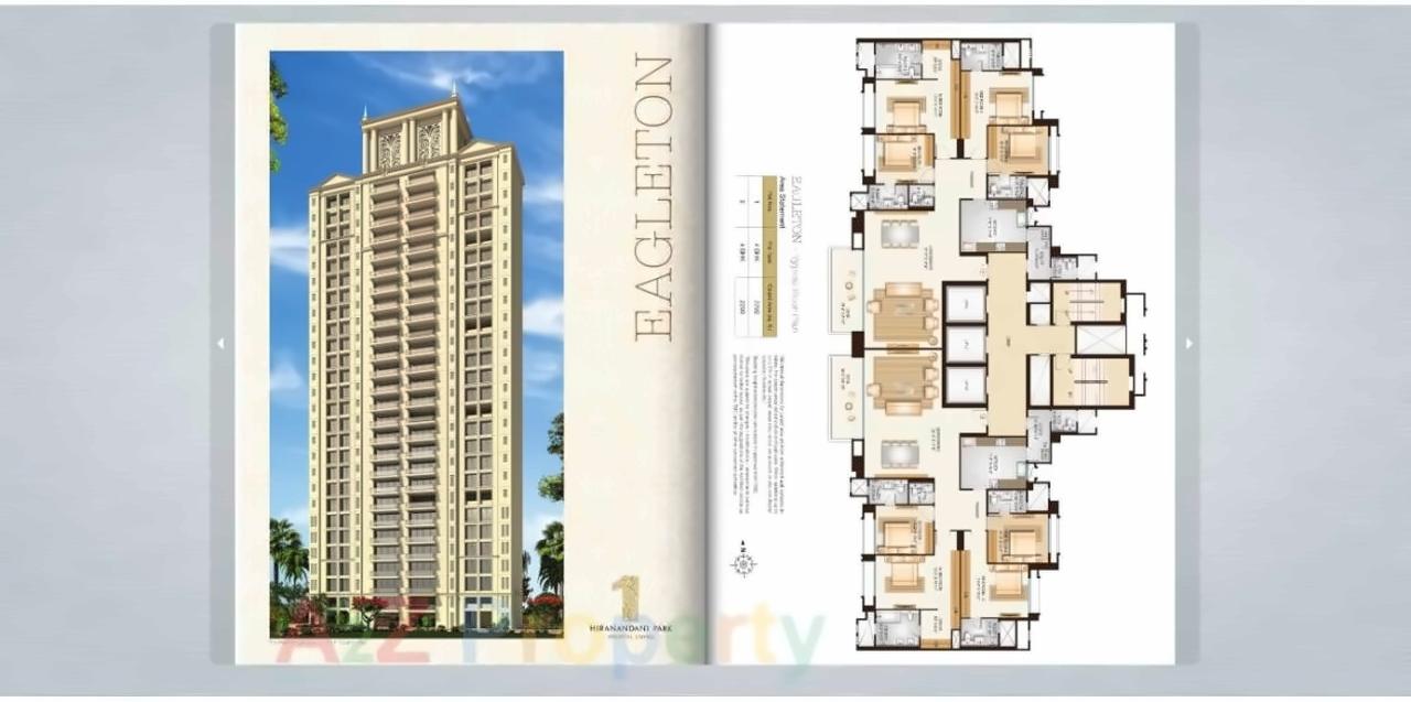 Layout of real estate project Eagleton located at Thane-m-corp, Thane, Maharashtra