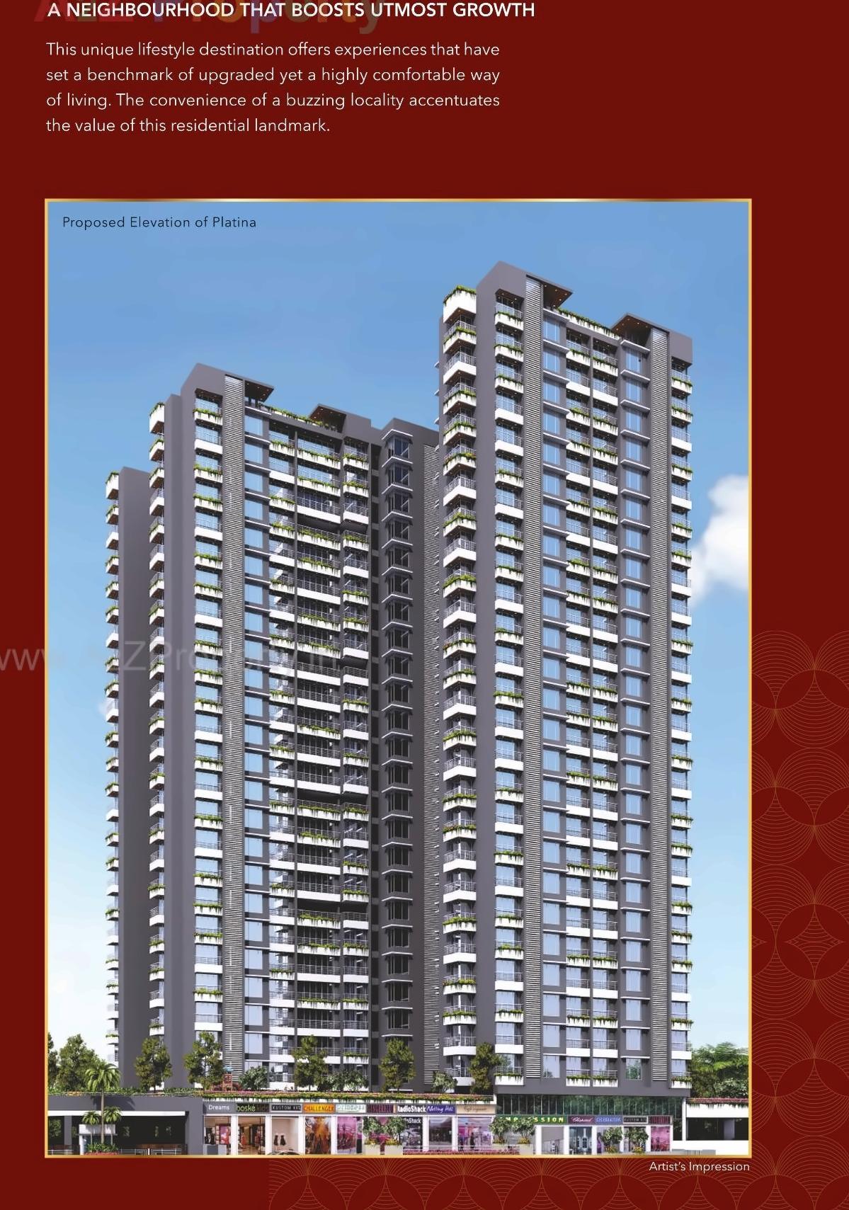 3D Elevation of real estate project Elite Solitaire located at Thane-m-corp, Thane, Maharashtra