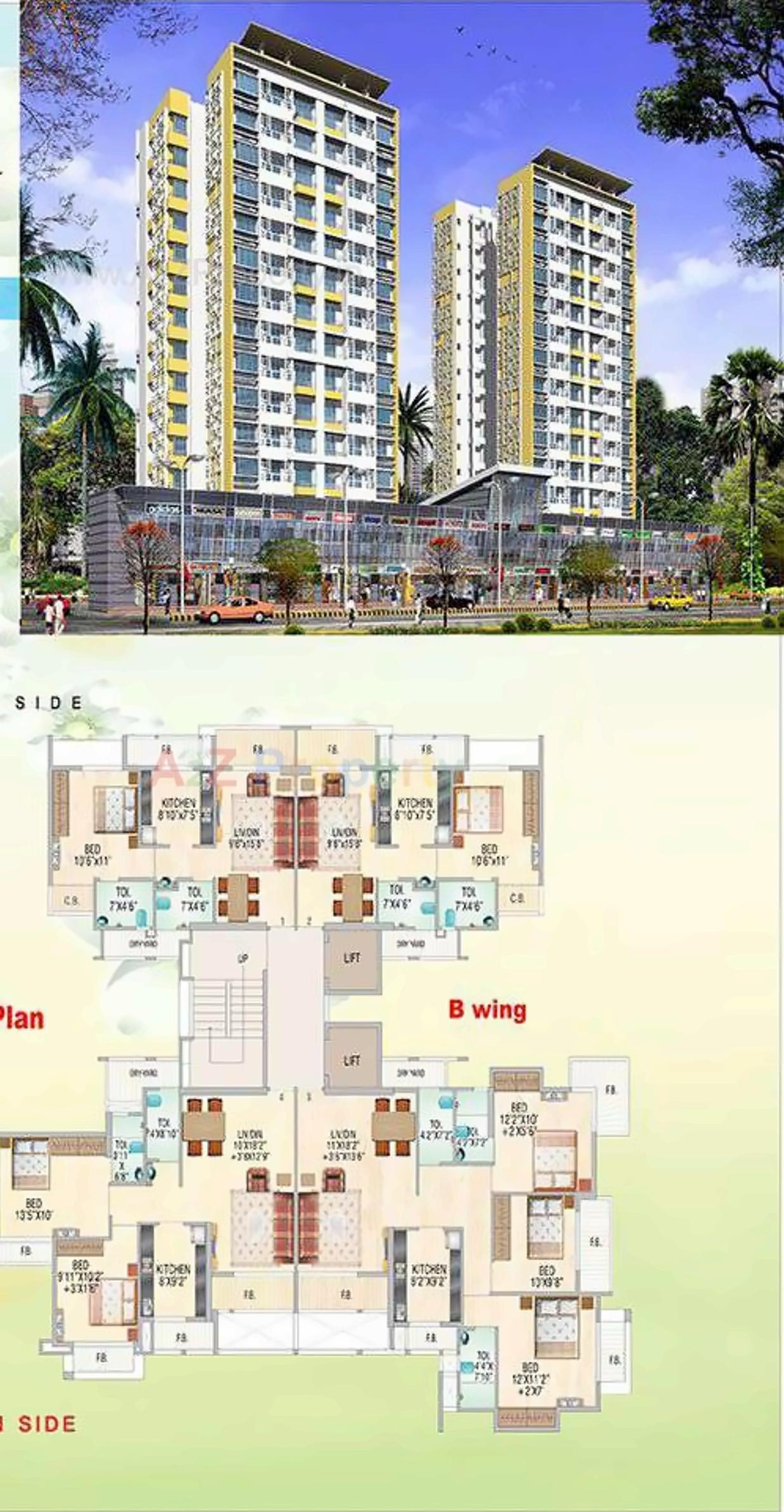 3D Elevation of real estate project Florentia located at Mirabhayandar-m-corp, Thane, Maharashtra