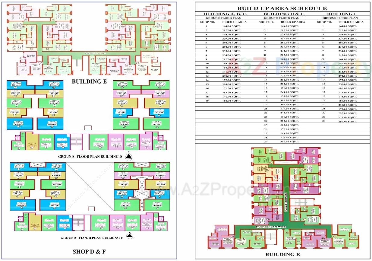 Layout of real estate project Galaxy Tech Park located at Anjur, Thane, Maharashtra