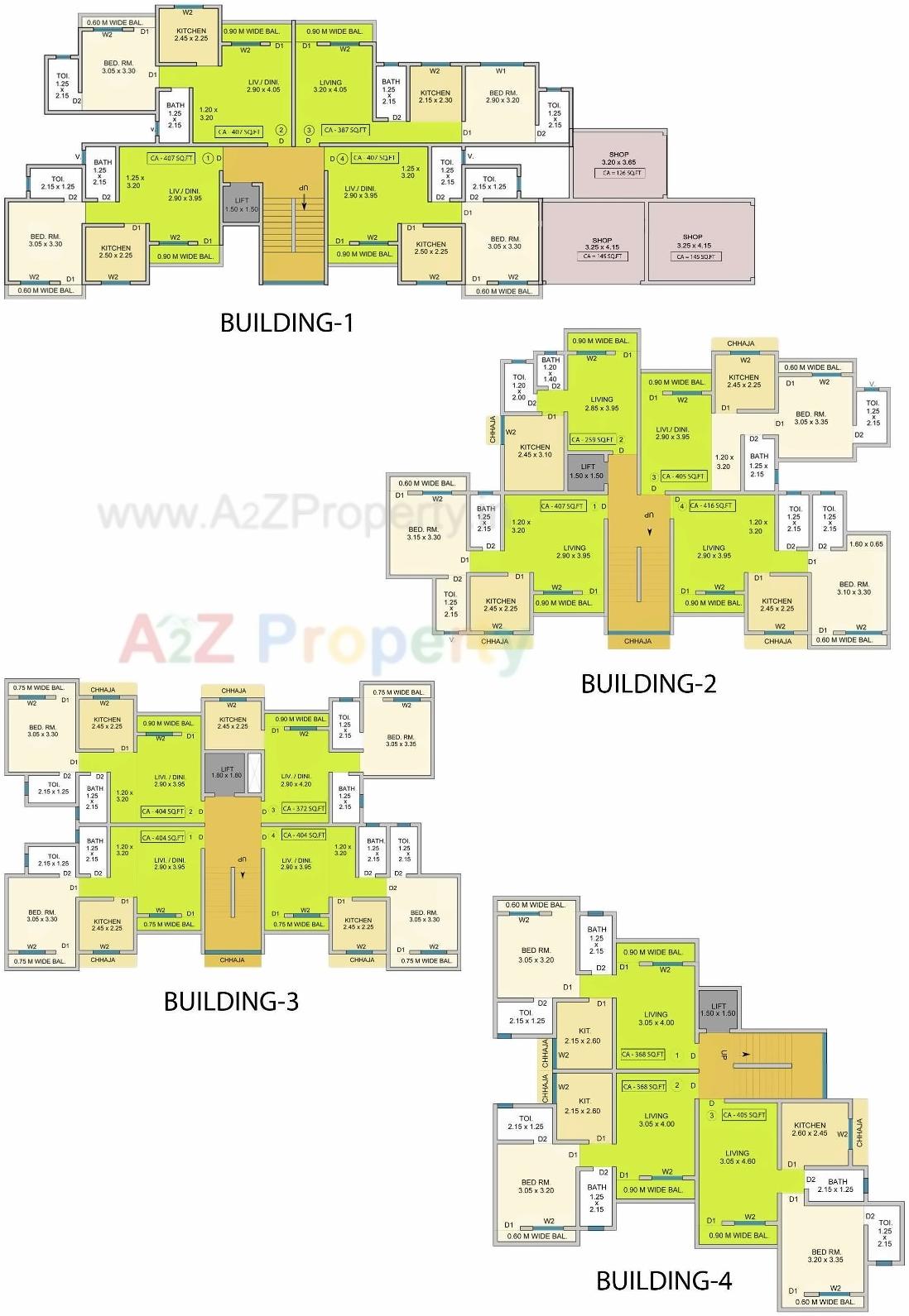 Layout of real estate project Gayatri Complex located at Sandap, Thane, Maharashtra