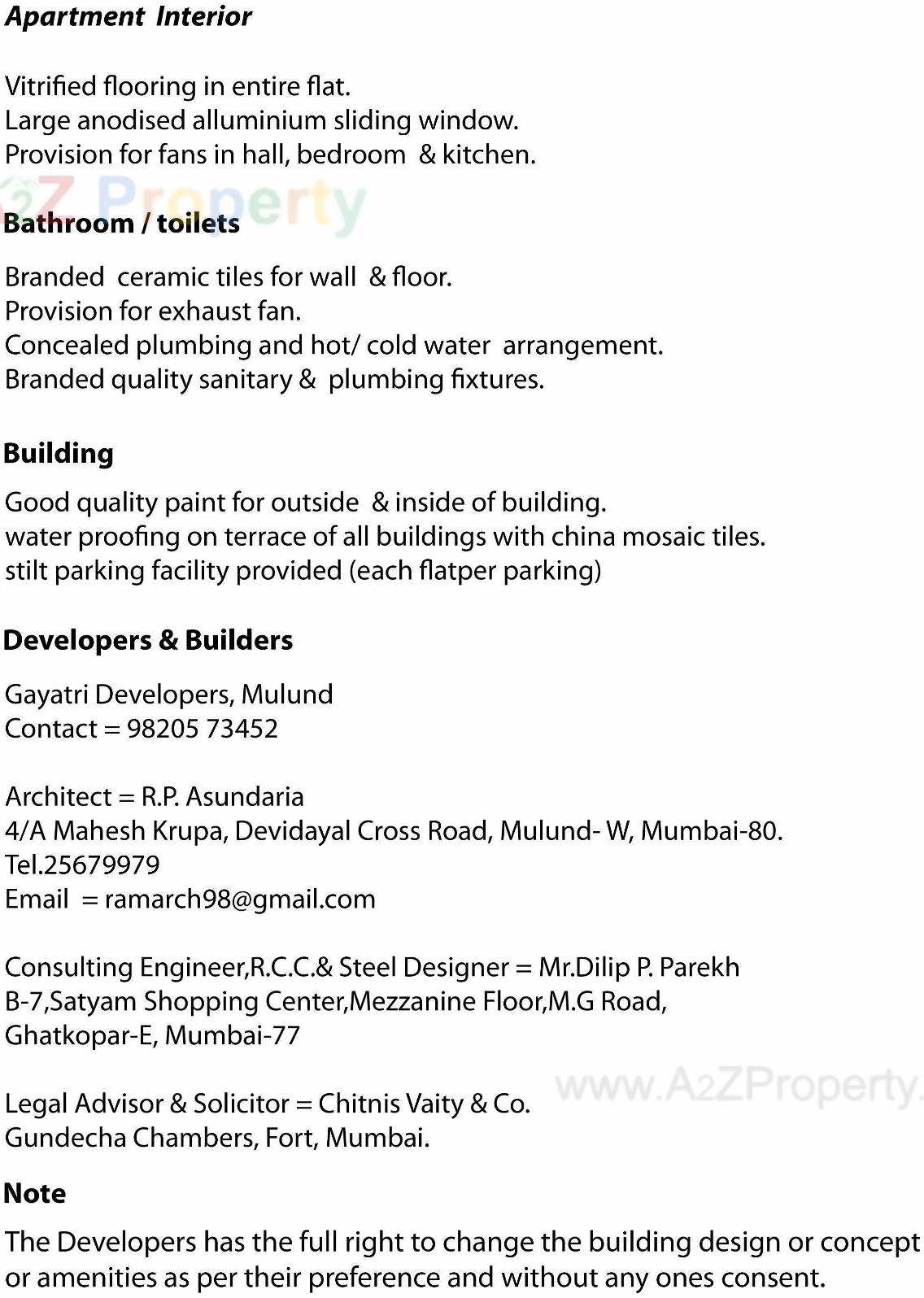  of real estate project Gayatri Complex located at Sandap, Thane, Maharashtra